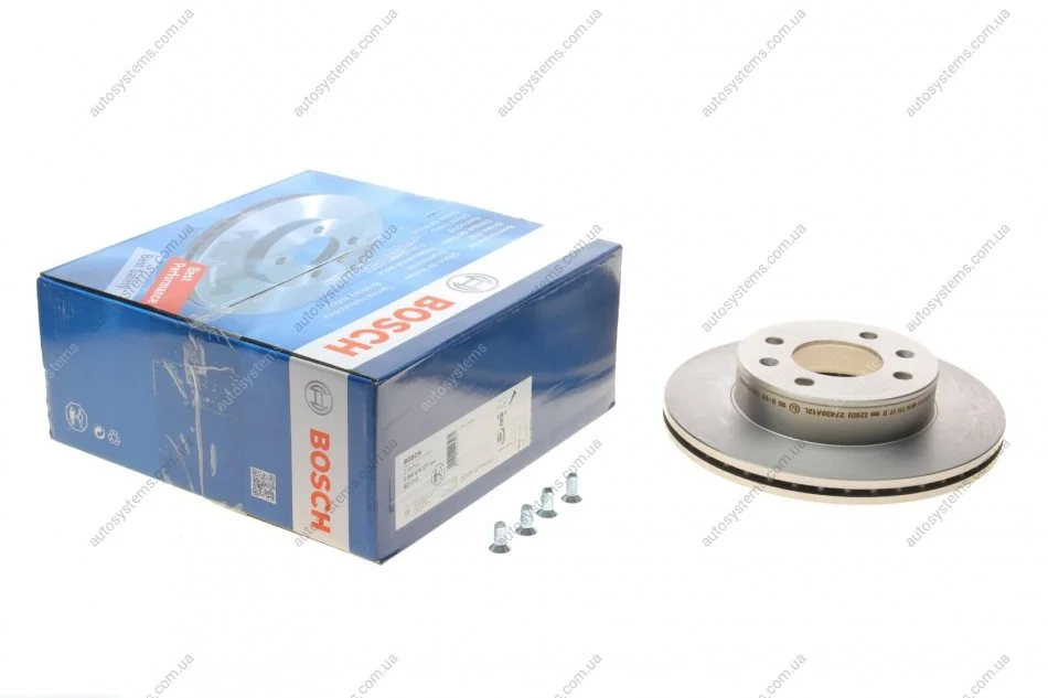 Диск гальмівний (передній) Hyundai Accent II 1.3-1.6 00-05 (240,8x19) (вентил.) BOSCH 0 986 479 377 (фото 1)