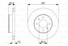 Диск гальмівний (передній) Hyundai Accent II 1.3-1.6 00-05 (240,8x19) (вентил.) BOSCH 0 986 479 377 (фото 2)