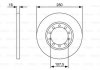 Диск гальмівний (задній) Ford Transit 2.2-3.2 D 2.3 i 06-14 (280х16)(повний) BOSCH 0 986 479 390 (фото 7)