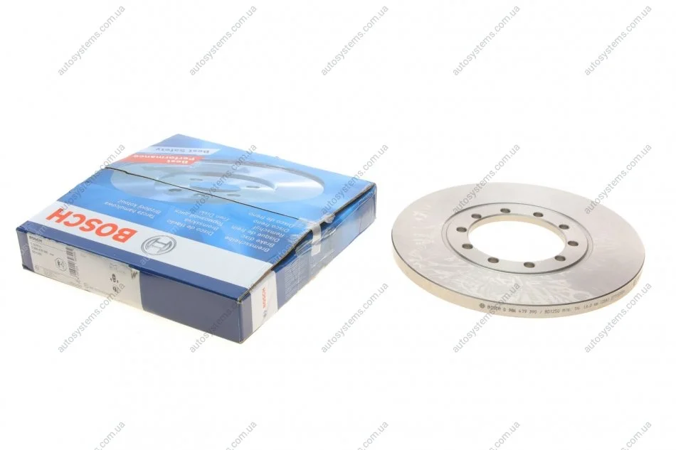 Диск гальмівний (задній) Ford Transit 2.2-3.2 D 2.3 i 06-14 (280х16)(повний) BOSCH 0 986 479 390 (фото 1)