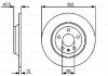 Диск гальмівний (задній) Audi A6 06-11 (302x12) (з покриттям) (повний) BOSCH 0 986 479 458 (фото 2)