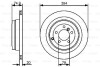 Тормозной диск задний вентилируемый BOSCH 0 986 479 479 (фото 1)