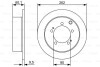 Тормозной диск задний невентилируемый BOSCH 0 986 479 512 (фото 1)