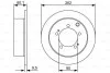 Тормозной диск задний невентилируемый BOSCH 0 986 479 512 (фото 1)