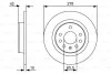 Тормозной диск задний невентилируемый BOSCH 0 986 479 515 (фото 1)