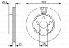 Диск гальмівний (передній) Toyota Prius 1.5 Hybrid 03-09 (255x22) BOSCH 0 986 479 564 (фото 2)