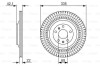 Тормозной диск задний вентилируемый BOSCH 0 986 479 591 (фото 1)