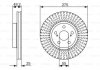 Диск гальмівний (передній) Toyota Caldina Wagon/Celica/Corolla 99-08 (275x25) BOSCH 0 986 479 619 (фото 2)