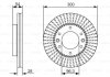 Диск гальмівний (передній) KIA Carnival 05-15 (300x28) BOSCH 0 986 479 693 (фото 2)