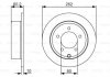 Диск гальмівний (задній) Jeep Compass/Patriot 06-/Dodge Caliber 06- (262х10) BOSCH 0 986 479 A39 (фото 1)