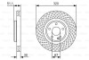 Диск тормозной BOSCH 0 986 479 A59 (фото 1)