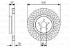 Диск гальмівний (передній) Subaru Forester/Legacy/Outback 03- (315.8x30) BOSCH 0 986 479 A81 (фото 2)