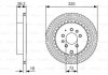 Диск гальмівний (задній) Mazda CX-7 09-/CX-9 06- (325x18) BOSCH 0 986 479 C30 (фото 2)