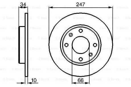 Диск тормозной BOSCH 0 986 479 C54