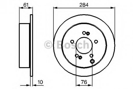 Тормозной диск BOSCH 0 986 479 C61