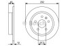 Тормозной диск задний невентилируемый BOSCH 0 986 479 C73 (фото 1)