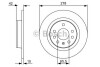 Тормозной диск задний невентилируемый BOSCH 0 986 479 C80 (фото 1)