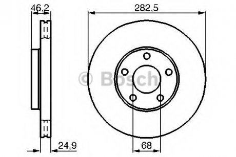 Гальмівний диск BOSCH 0 986 479 C81