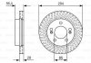 Диск гальмівний (передній) Ssangyong Actyon/Kyron/RX270 04- (294x28) BOSCH 0 986 479 D32 (фото 2)