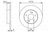 Тормозной диск задний невентилируемый BOSCH 0 986 479 T86 (фото 1)