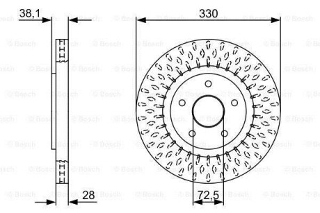 Диск тормозной BOSCH 0 986 479 V85