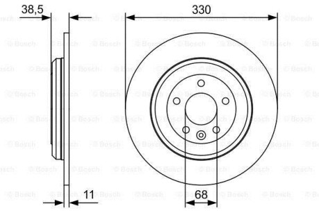 Диск тормозной BOSCH 0 986 479 W01
