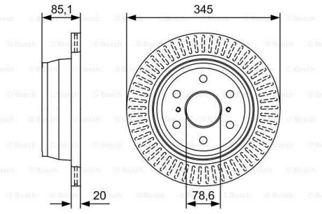 Диск тормозной BOSCH 0 986 479 W32