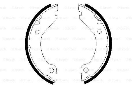 Колодки тормозные стояночного тормоза BOSCH 0 986 487 215