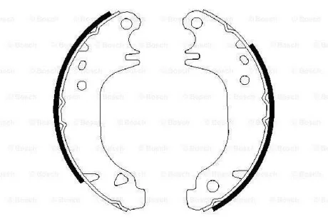 Колодки тормозные барабанные, комплект BOSCH 0 986 487 274