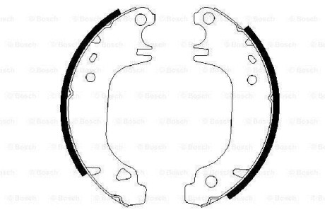 Колодки тормозные барабанные, комплект BOSCH 0 986 487 275