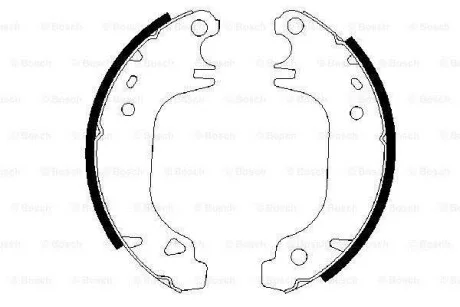 Колодки тормозные барабанные, комплект BOSCH 0 986 487 275