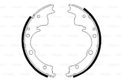 Колодки тормозные барабанные, комплект BOSCH 0 986 487 287