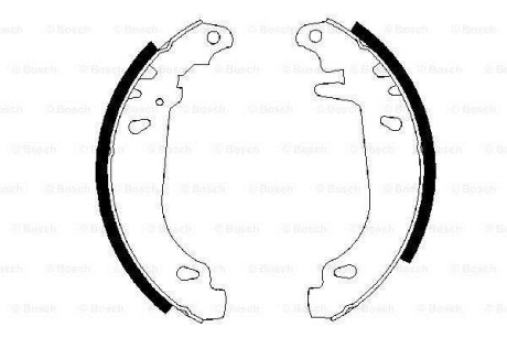 Колодки тормозные барабанные, комплект BOSCH 0 986 487 346