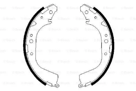 Колодки тормозные барабанные, комплект BOSCH 0 986 487 414