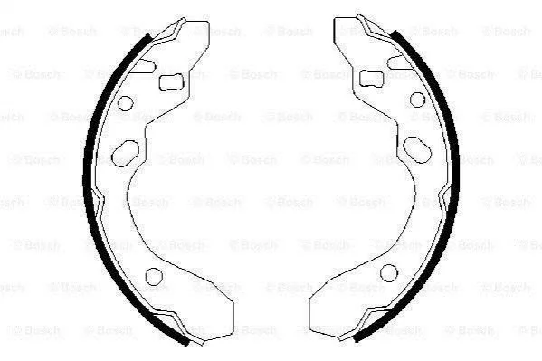 Гальмівні колодки, барабанні BOSCH 0 986 487 417 (фото 1)
