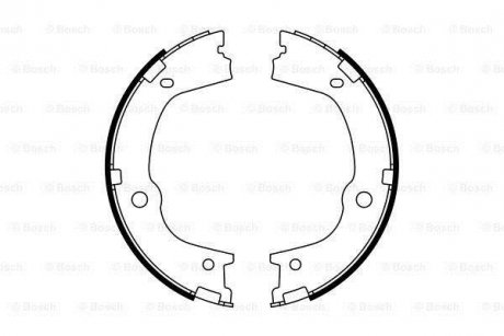 Гальмівні колодки, барабанні BOSCH 0 986 487 776 (фото 1)