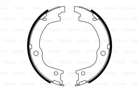 Гальмівні колодки, барабанні BOSCH 0 986 487 780