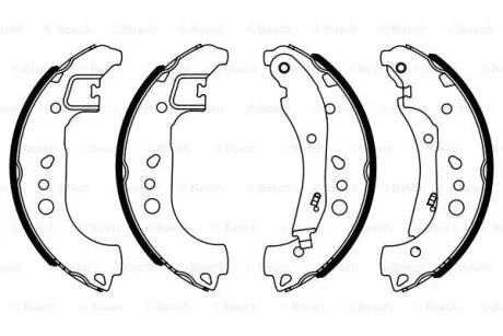 Колодки тормозные барабанные, комплект BOSCH 0 986 487 959