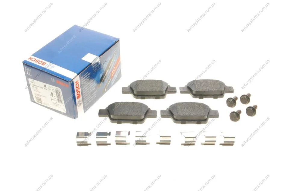 Колодки гальмівні (задні) Fiat Bravo II 07-14/Stilo 01-08/Linea 07-/Multipla 99-10/Lancia Delta 08- BOSCH 0 986 494 030 (фото 1)