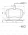 Колодки гальмівні (передні) Peugeot 407 04-11 (Lucas) (з датчиком) BOSCH 0 986 494 097 (фото 14)