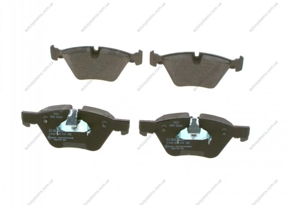 Тормозные колодки, дисковые. BOSCH 0 986 494 118 (фото 1)