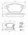 Колодки гальмівні (передні) Fiat 500L/Opel Corsa D 06- (Bosch) (з датчиками) BOSCH 0 986 494 157 (фото 9)