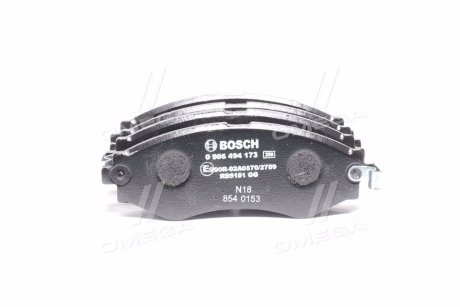 Гальмівні колодки, дискові. BOSCH 0 986 494 173