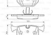 Колодки гальмівні (задні) BMW 7 (E65/E66/E67) 01-08 (Ate) BOSCH 0 986 494 286 (фото 2)