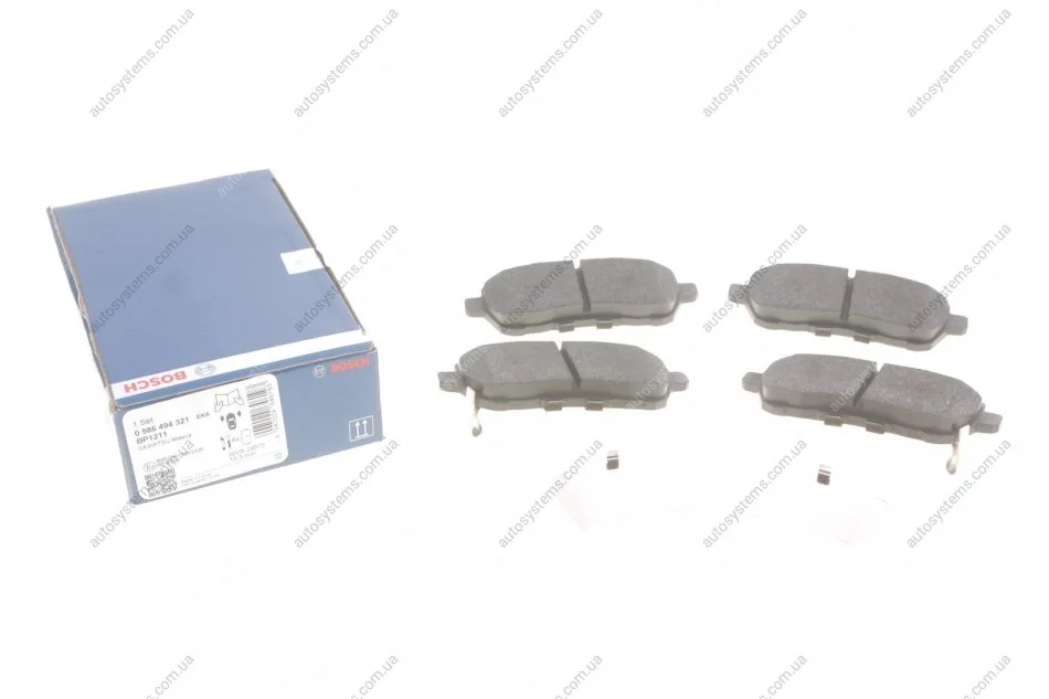 Колодки гальмівні (передні) Suzuki Swift 10- BOSCH 0 986 494 321 (фото 1)