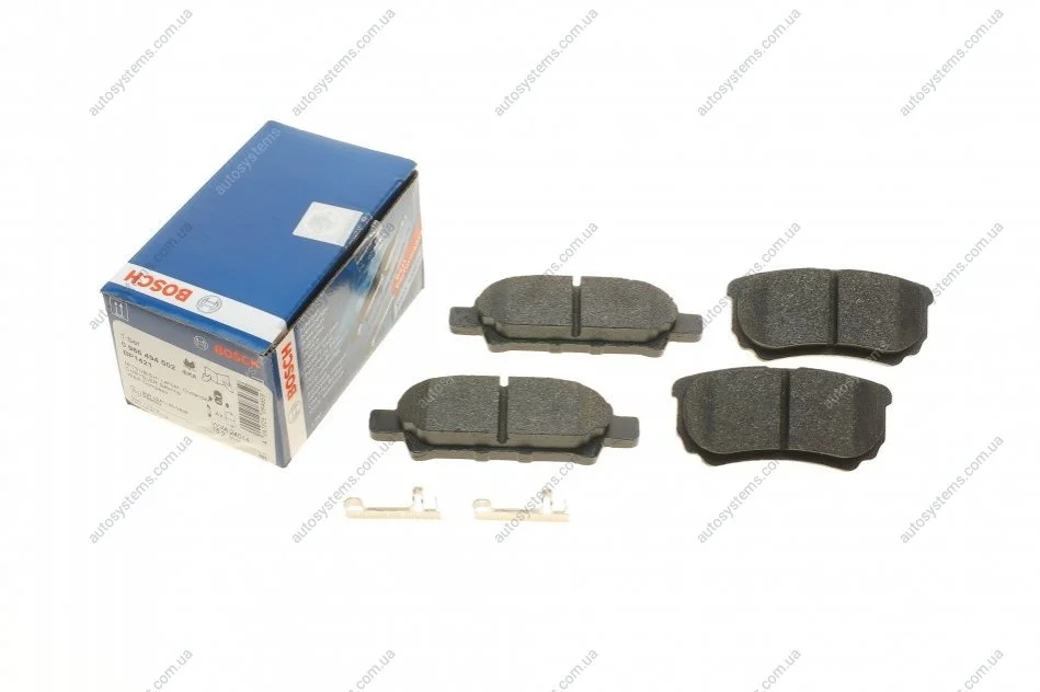 Гальмівні колодки, дискові. BOSCH 0 986 494 502 (фото 1)