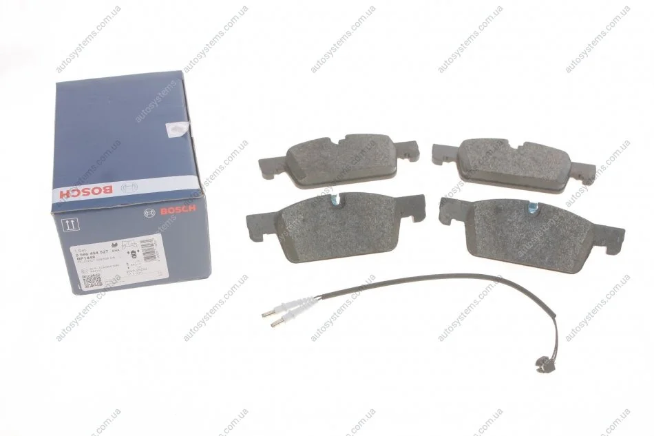 Гальмівні колодки, дискові. BOSCH 0 986 494 527 (фото 1)