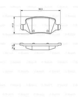 Тормозные колодки дисковые, комплект BOSCH 0 986 494 569