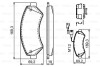 Тормозные колодки дисковые, комплект BOSCH 0 986 494 580 (фото 8)