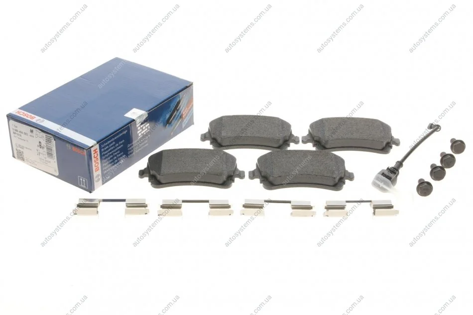 Колодки гальмівні (задні) VW T5 03- (з датчиком) BOSCH 0 986 494 583 (фото 1)
